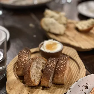 Neighbor bakehouse sesame bread, ricotta &amp; honey