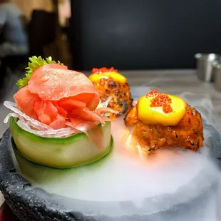 food, sushi and sashimi