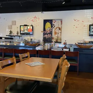 the dining area