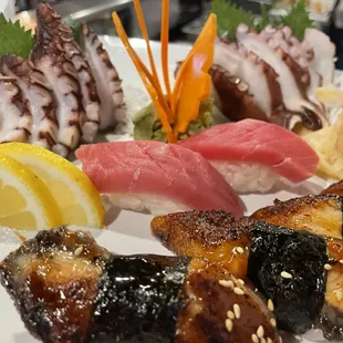 Fresh Water Eel Octopus Tuna