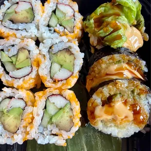 Left-California Maki and Right-Shrimp Tempura Maki-06/23