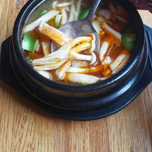 Delicious and spicy miso soup