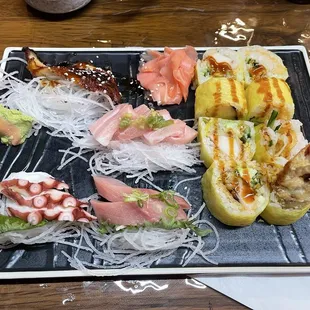 Tako Sashimi, Golden Lobster Roll, Toro Sashimi
