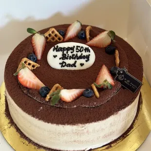 8-inch Tiramisu Birthday Cake