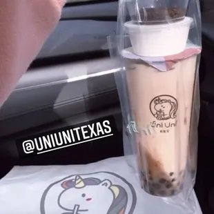 Uni Brown Sugar Milk Tea with Tapioca