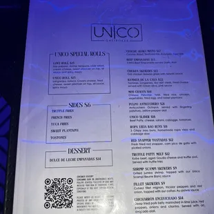 The Food Menu