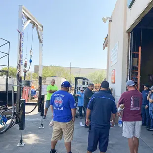 Thanks Ultrasafe for giving us a demo of your new fall protection products!