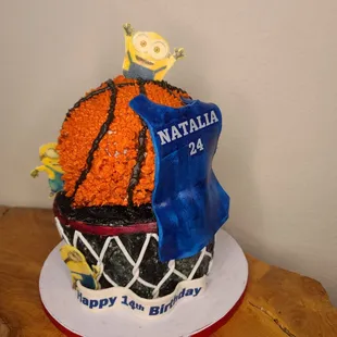 Basketball Minion Cake