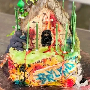 Paintball Fort Cake
