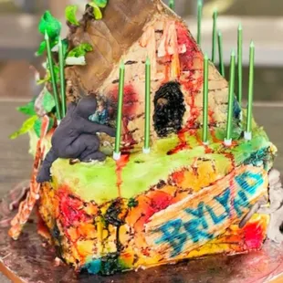 Paintball Fort Cake