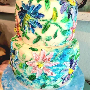 Palette Knife Painted Cake