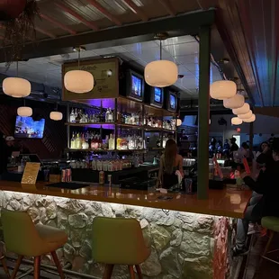 people sitting at a bar