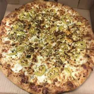 Mediterranean pizza