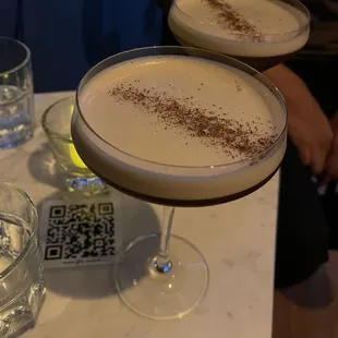 Espresso martini with coco mezcal