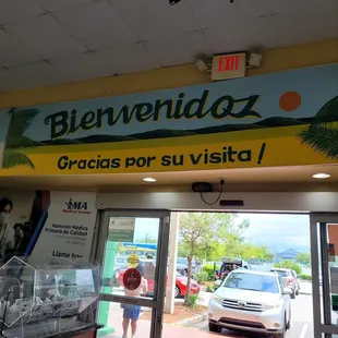 a view of the outside of the store