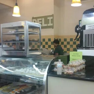 This is the deli area... sandwichs, coffee and pastries...