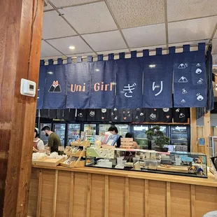 Inside is very cute! Although it is combined or shared with another place and a market.