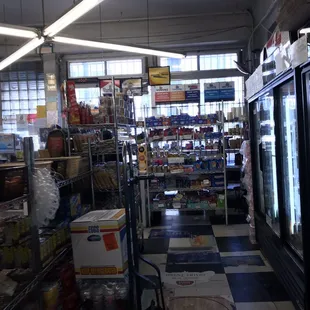 the inside of a grocery store
