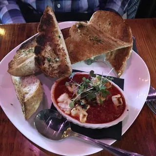 Wood-Fired San Marzano Tomatoes   Goat Cheese