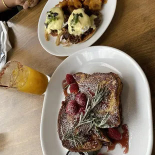 Rosemary French Toast and bulgogi Benedict