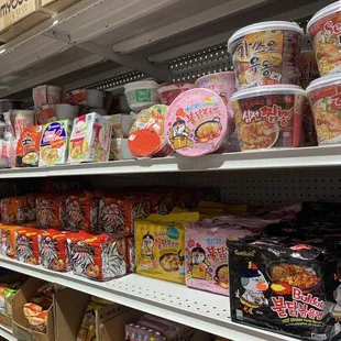 a variety of food items