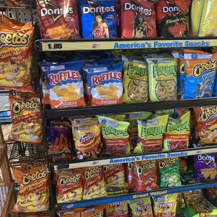 a variety of snacks