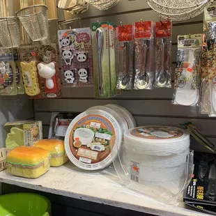 a variety of food items