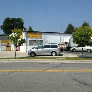 Across the street shot