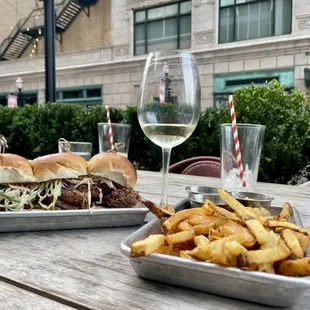Chicken sliders &amp; Fried and dip appetizer