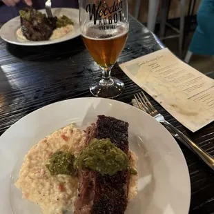 Beer dinner plate from union barbecue - outstanding and generous cut of meat.