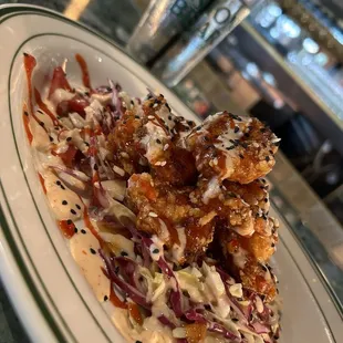 Sweet and spicy shrimp- my go to!