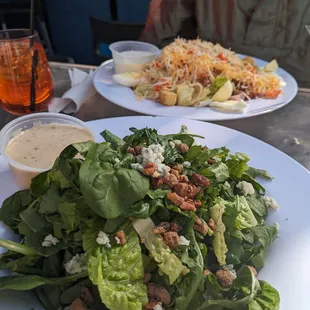 house greens and chef salad