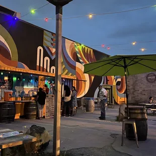 the outside of the brewery