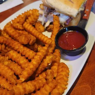 Cubano and seasoned fries