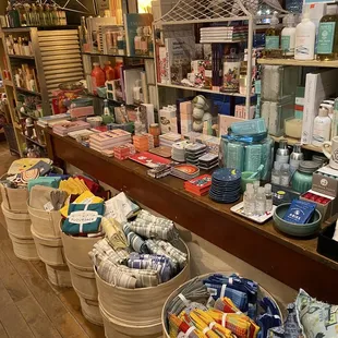 a wide selection of items in a store