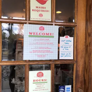 the front door of a restaurant