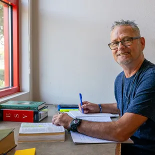 Bible study in Men's New Life Program