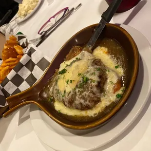 French onion burger