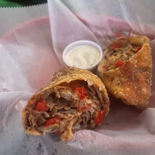 Philly Cheesesteak Eggroll