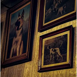 Beautiful dog paintings.