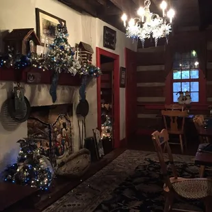 Fireplace in dinning room