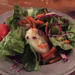 Salad which comes with your dinner.