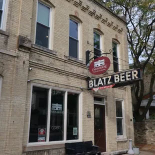 Historic and inviting storefront.