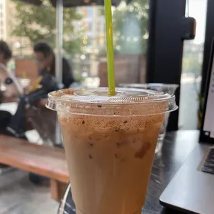 Iced chai latte