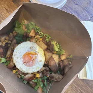 Chickpea chorizo fiesta hash