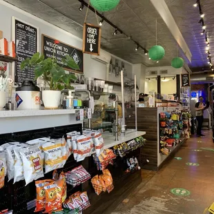 the interior of a grocery store