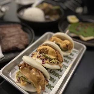 Fried Chicken Bao Buns - @rayz