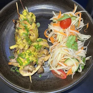 Chargrilled Mushroom Skewers