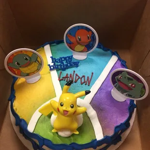 a pokemon birthday cake