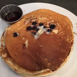Flapjacks with blue berries!